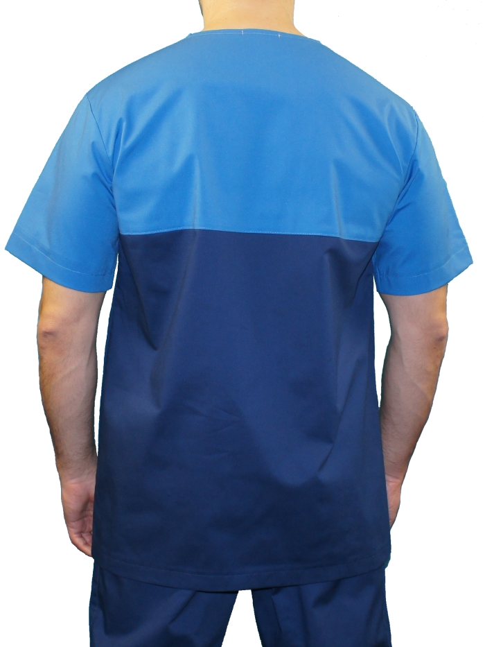 синий мужской медицинский костюм, мужская медицинская рубашка, рубашка для врачей, рубашка для медбрата